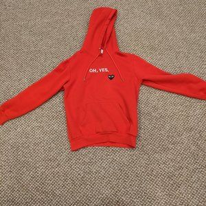 Comme des Garçons Play "OH, YES" Hoodie